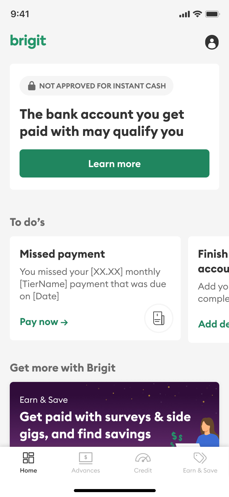 Home unapproved state