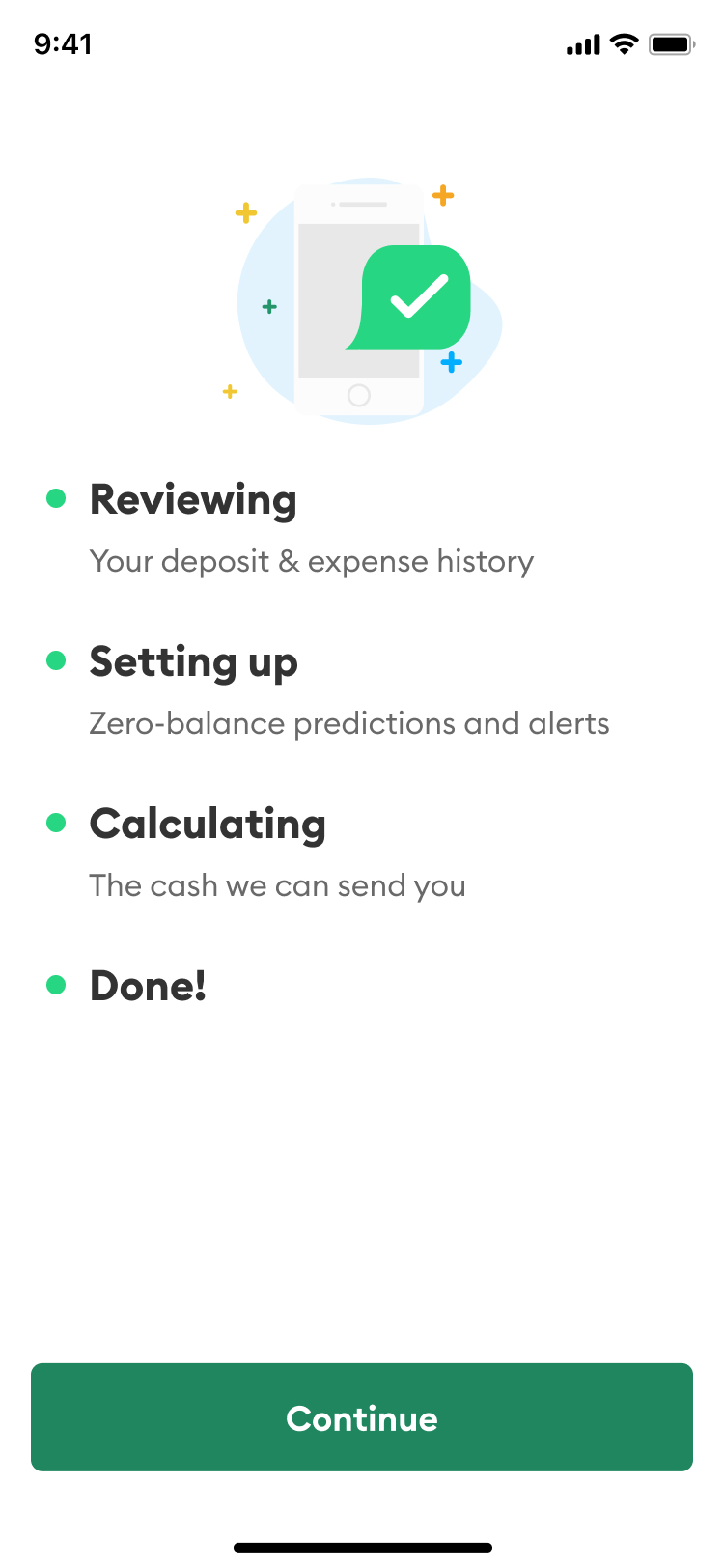 Connection progress complete